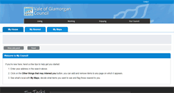 Desktop Screenshot of myvale.valeofglamorgan.gov.uk